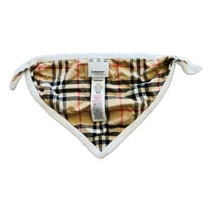 Burberry Kids Checkered Bib with White Trim